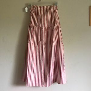 Strapless striped JCrew Dress